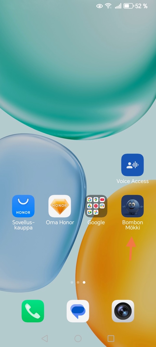 Bombo's Cabin on the home screen of an Android device