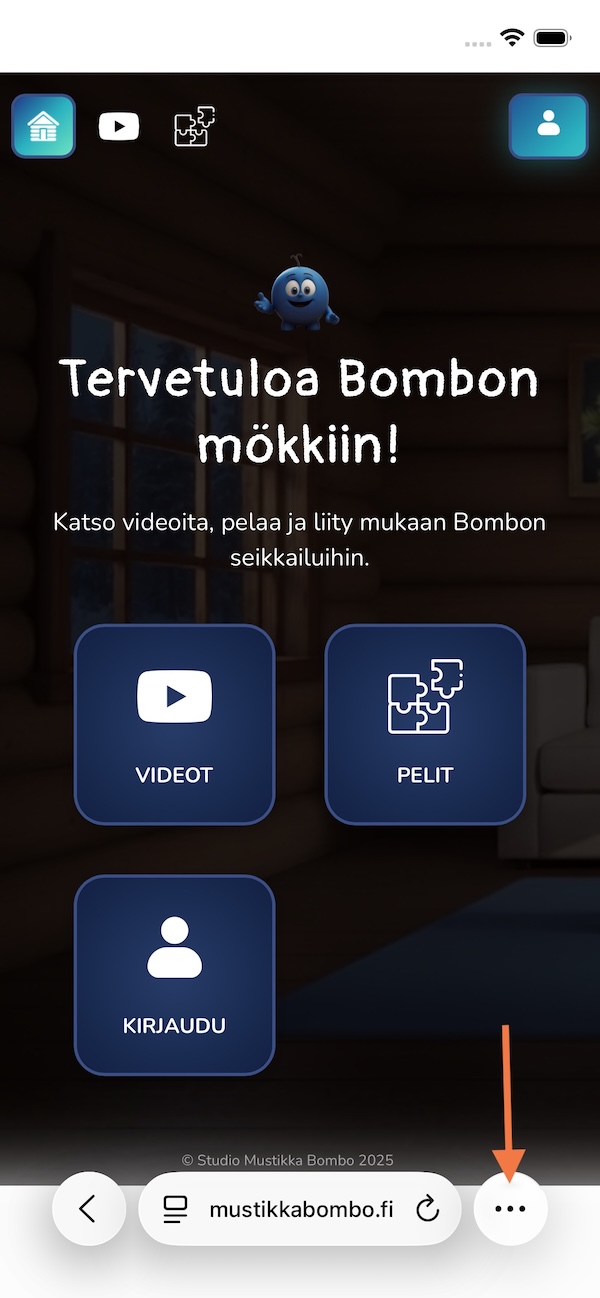 iPhone Safari and three dots in the menu