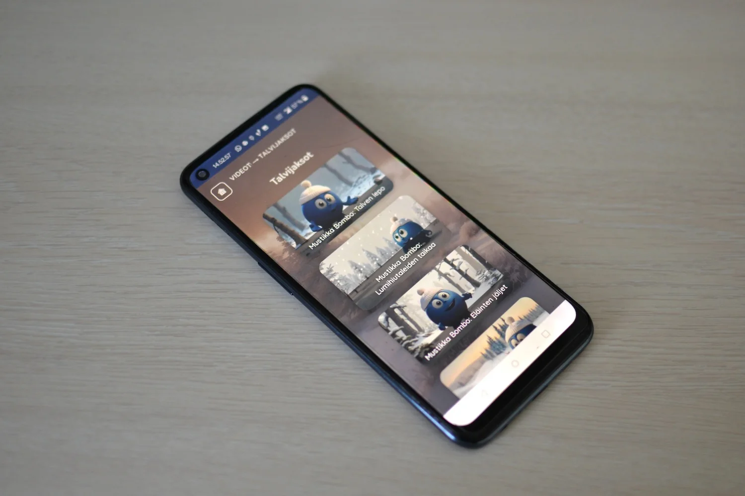 Bombo's Cabin app on mobile